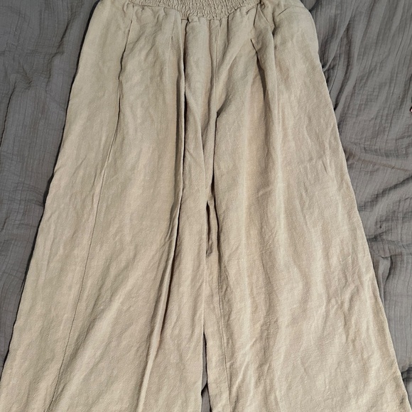 linen palazzo pants - Picture 4 of 5